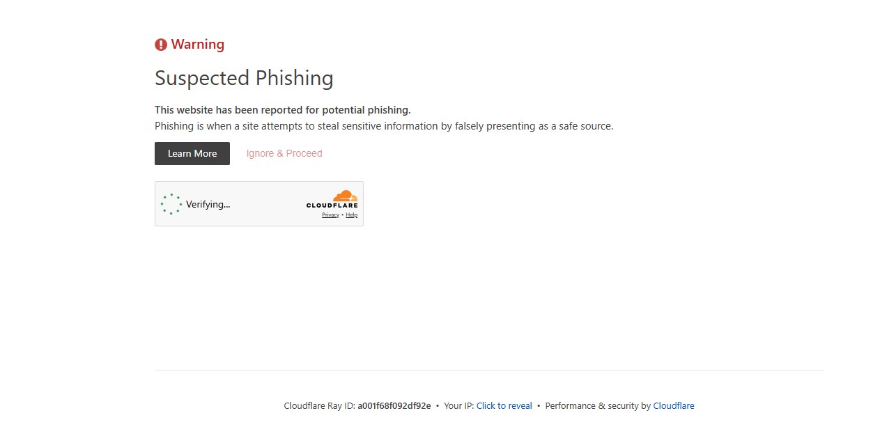 Suspected Phishing Page on CISCE