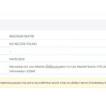 Vivo V70 Lite 4G- IMEI V2604