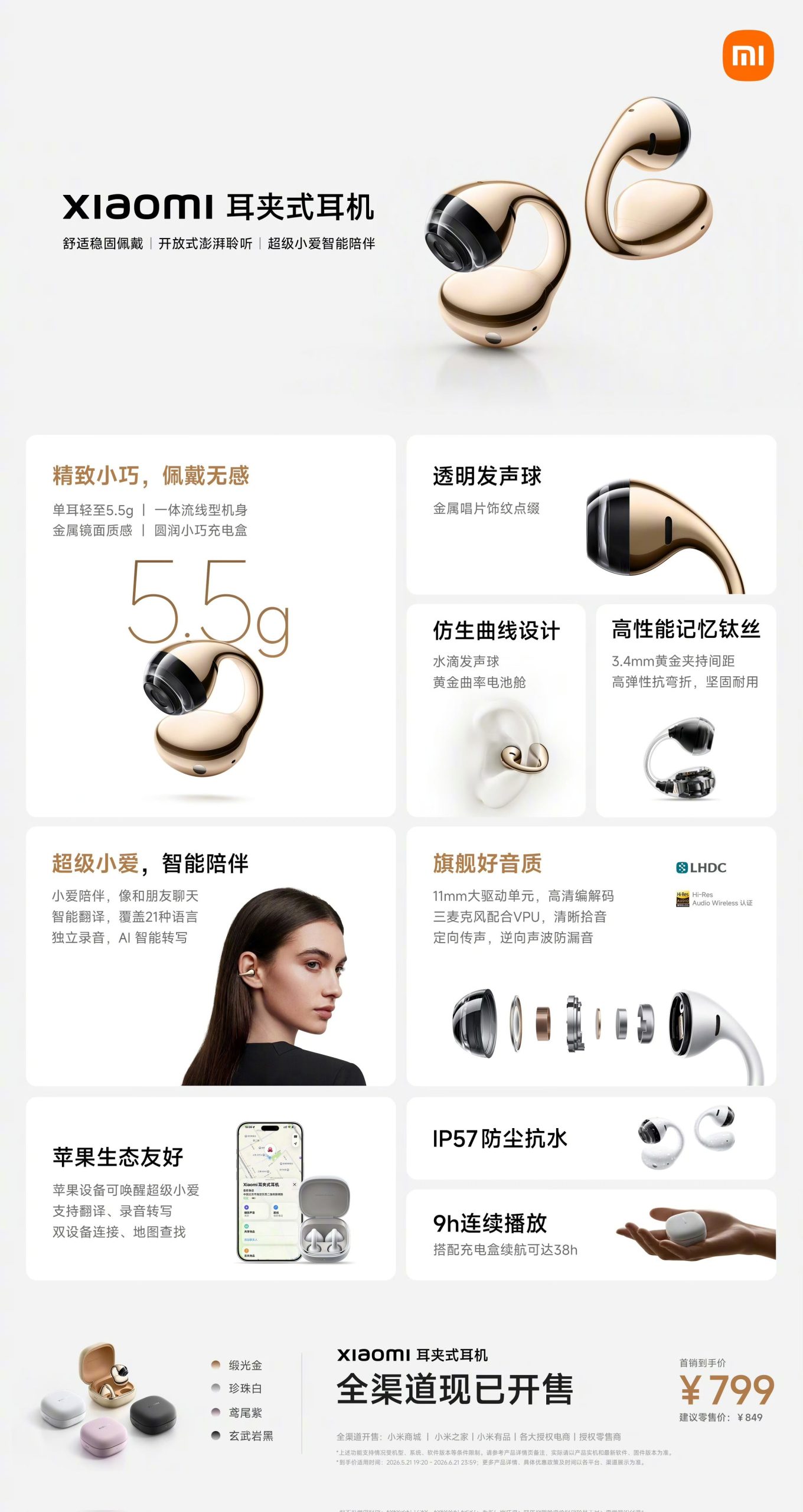 Xiaomi Clip On Earphones - SPecs and Pricing
