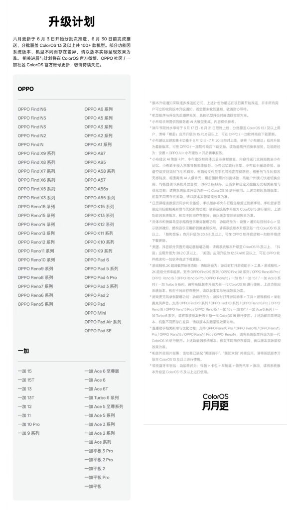 ColorOS June 2026 Update China - 2