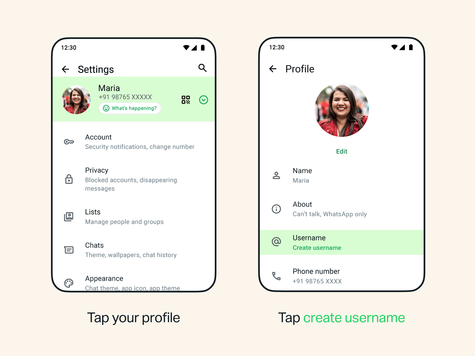 Create Username