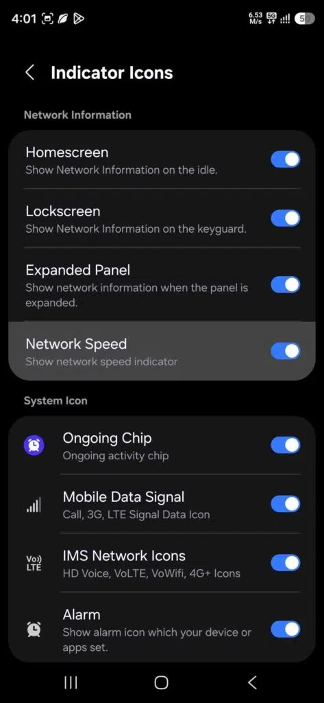 Network Speed Indicator