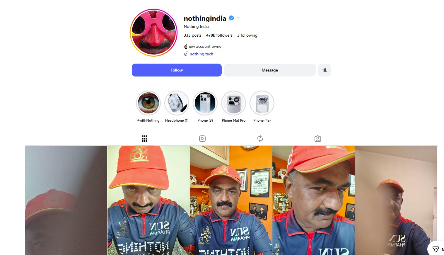 Nothing India Instagram