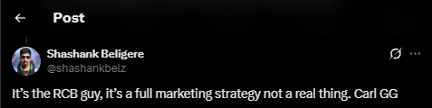 Nothing India on X - RCB Marketing