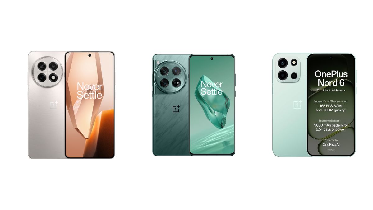 OnePlus 13R, OnePlus 12 and OnePlus Nord 6