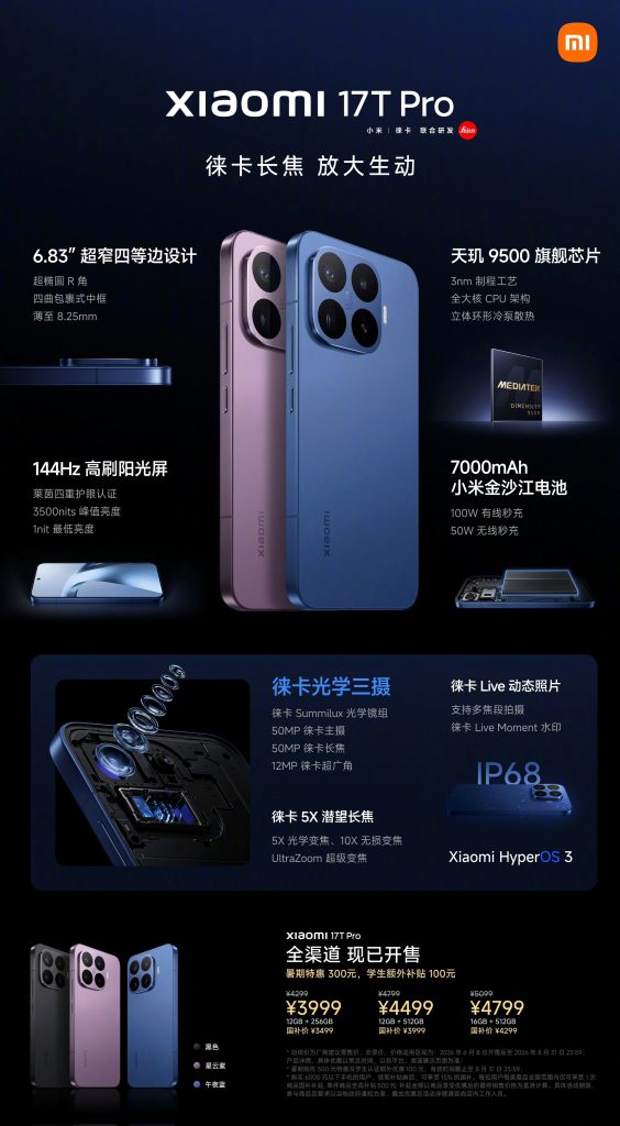 Xiaomi 17T Pro -China