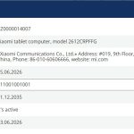 Xiaomi Tablet on EEC