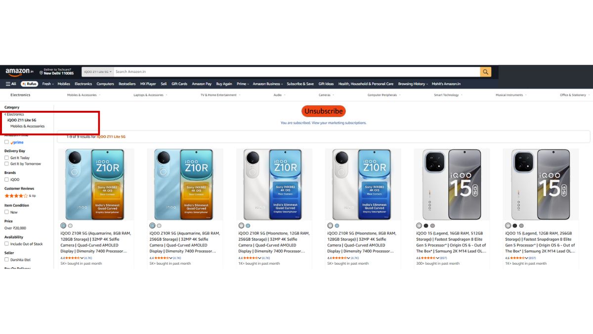 iQOO Z11 Lite Amazon Microsite