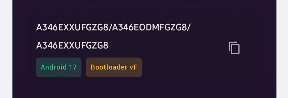 Galaxy A34 5G - One UI 9 Testing