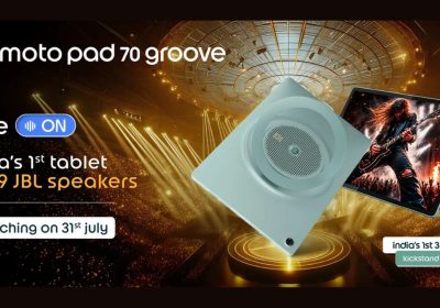 Motorola Moto Pad 70 Groove Launching in India on July 31st as the Country’s First Tablet With 9 JBL Speakers