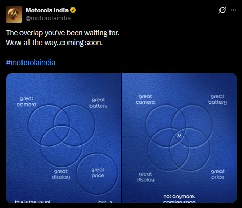 Motorola India Teases a New Smartphone Launch