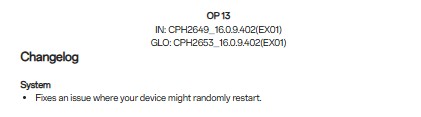 OnePlus 13 - Random Restart Fix