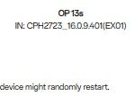 OnePlus 13s - Random Restart Issue Fix