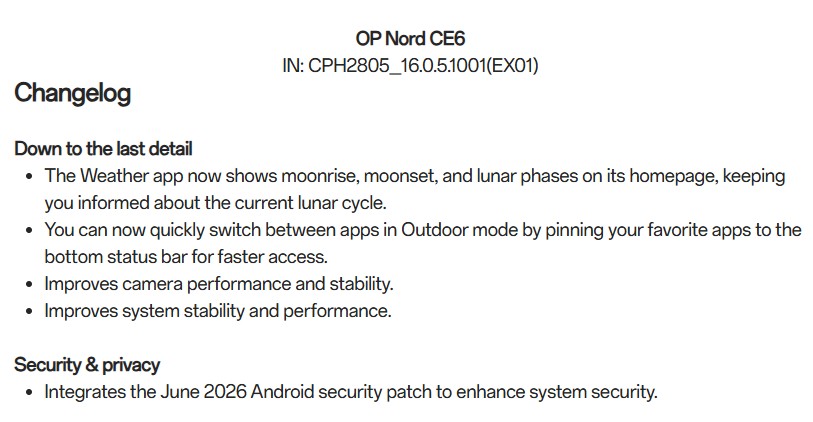 OnePlus Nord CE6