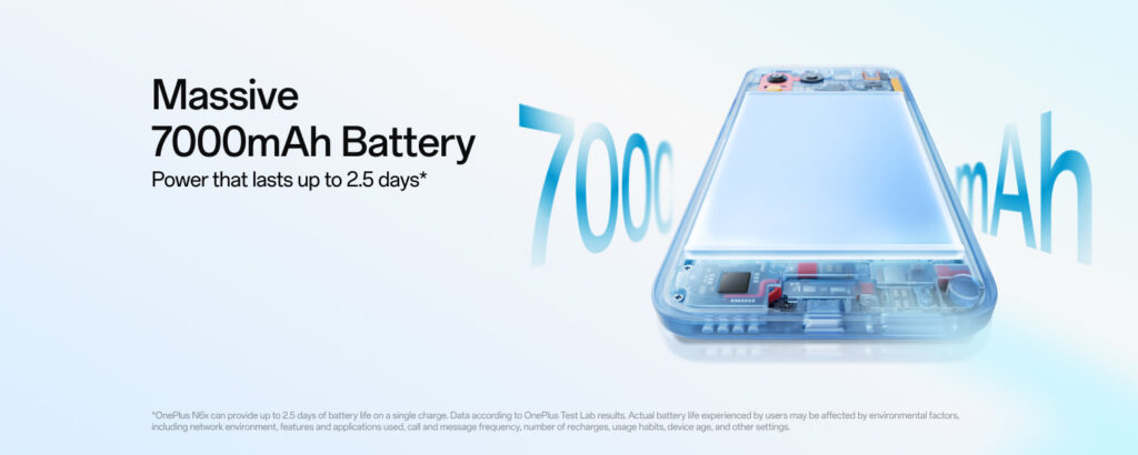 OnePlus N6x - Battery Size