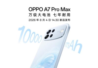 OPPO A7 Pro Max China Launch Set for August 4th; Pre-Bookings Begin, 10,000mAh Battery and Memory Options Revealed