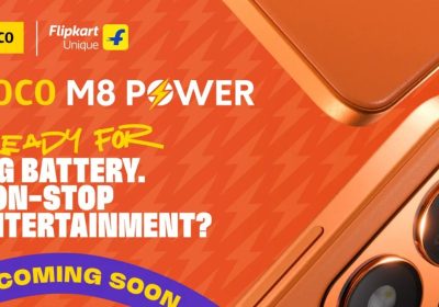 POCO M8 Power 5G India Launch Teased via Flipkart; Big Battery and Orange Colour Option Hinted