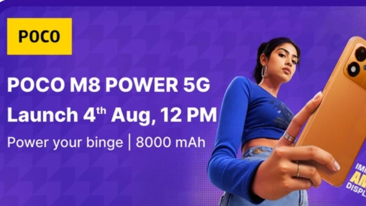 POCO M8 Power 5G with a massive 8000 mAh battery confirmed to launch in India on 4th August