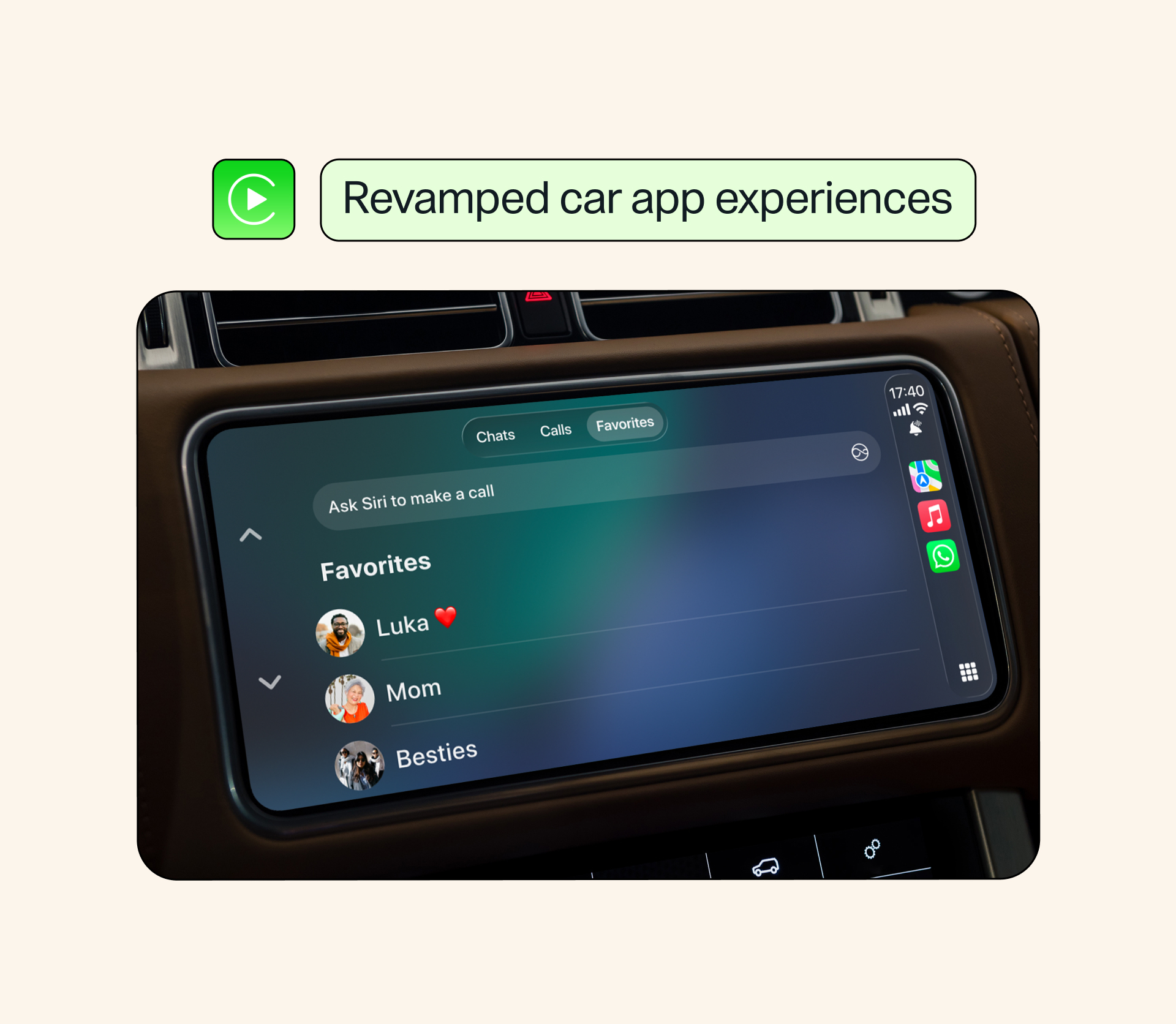 Revamped Carplay and Android Auto