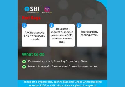 SBI Warns Customers Against Fake Banking App Update APK Links Used by Fraudsters