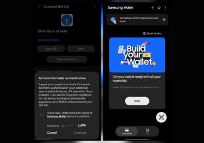 Samsung Wallet v6.6.97 Update Brings One UI 8.5-Style Interface, UPI Biometric Authentication and In-App Region Change in India
