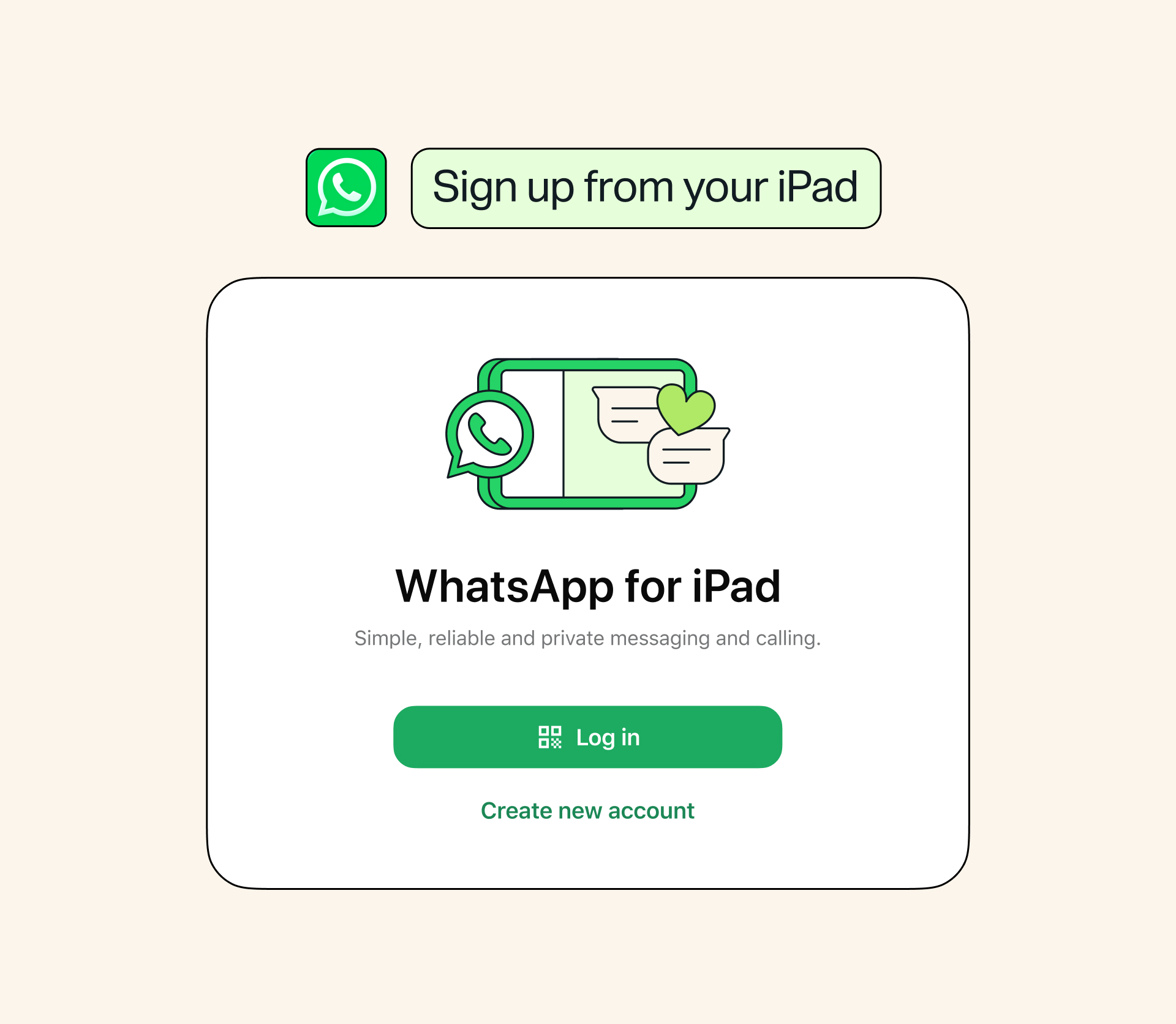 Sign Up From iPAD
