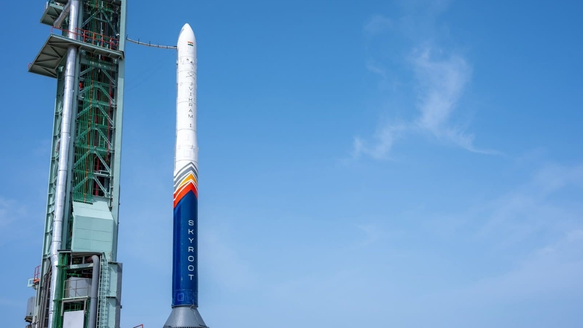 India’s first privately developed orbital rocket, Vikram-1, successfully launches into space