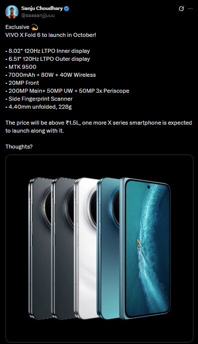 Vivo X Fold 6 - India Launch