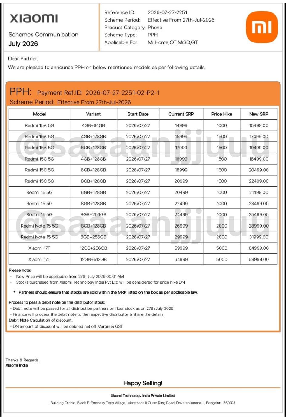 Xiaomi India Pricing Increased