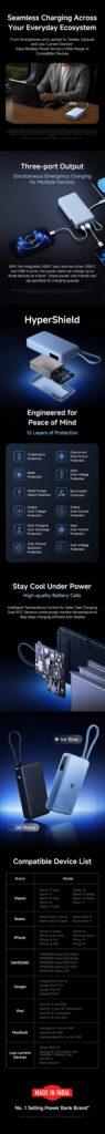 Xiaomi Power Bank 5i 20000 67W - Specs