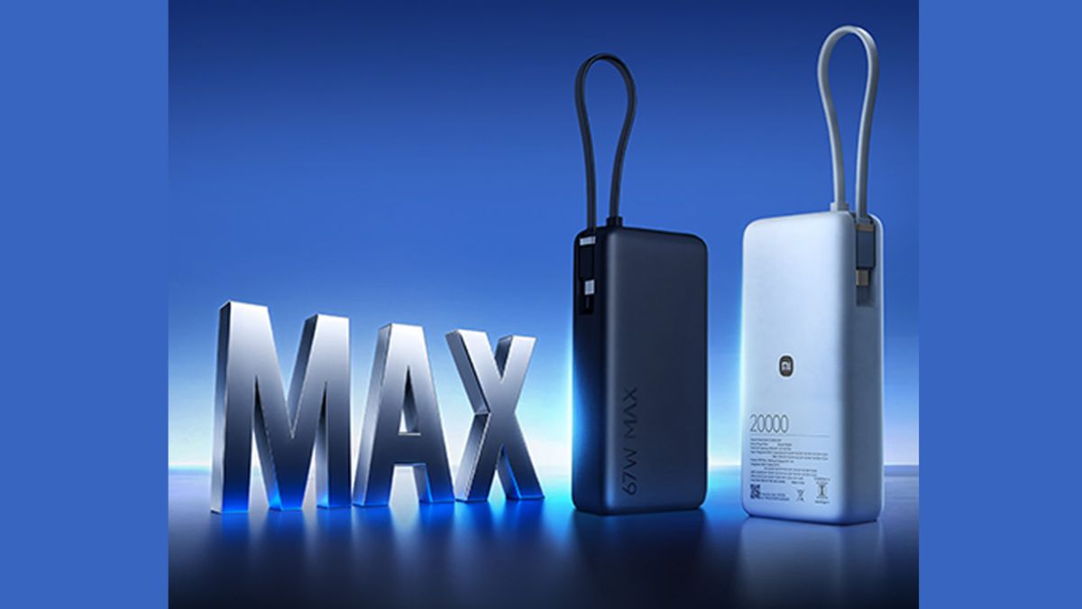 Xiaomi Power Bank 5i 20000 67W Launched in India With Built-In USB-C Cable and 20,000mAh Battery at INR 3,299