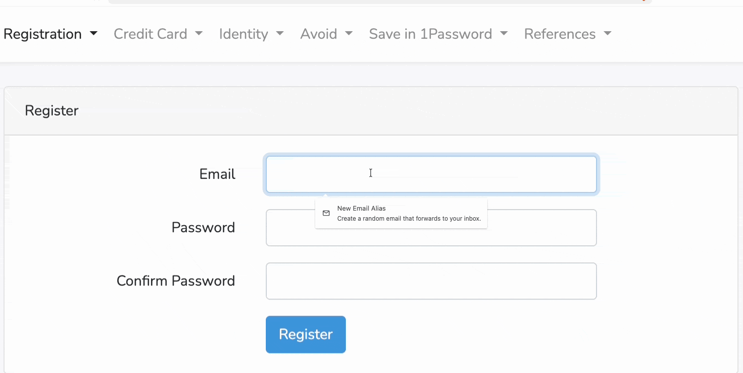 Brave Email Aliases