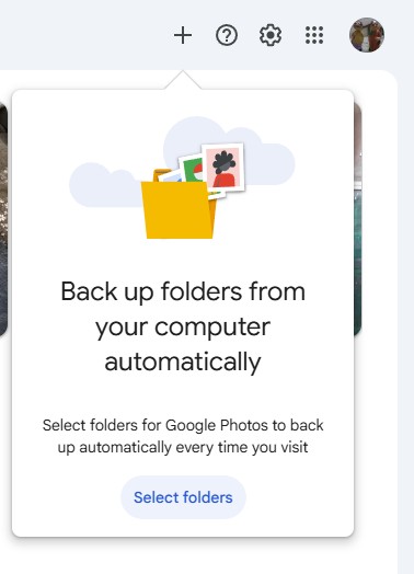 Back Up Folders from your Computer - Google Photos