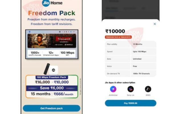 Reliance Jio introduces new Jio Home Freedom Pack at Rs 10,000 for JioFiber & AirFiber users