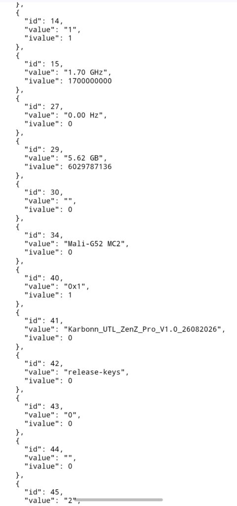 Karbonn ZenZ Pro - Geekbench Source Code