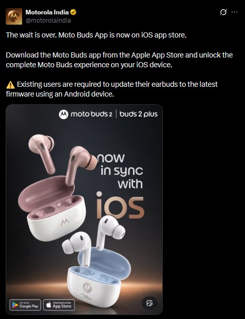 Moto Buds App