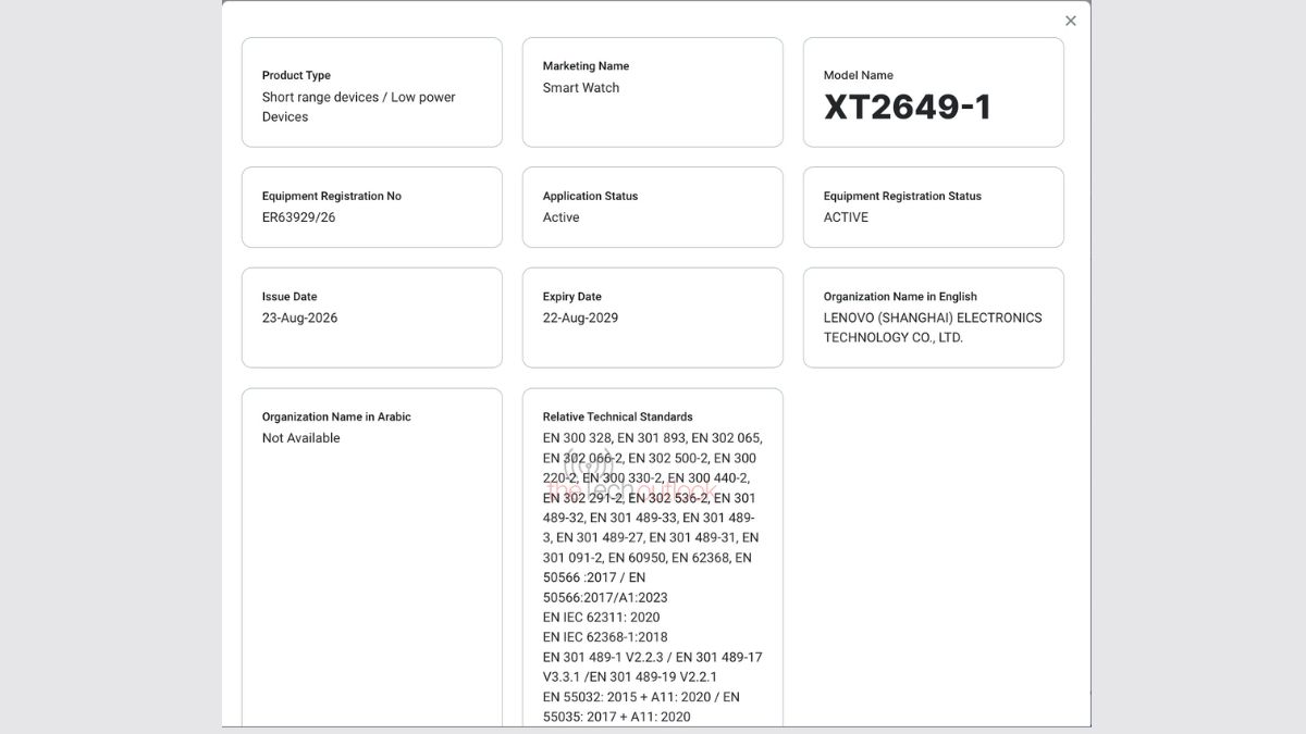 Motorola Branded Smartwatch - TDRA
