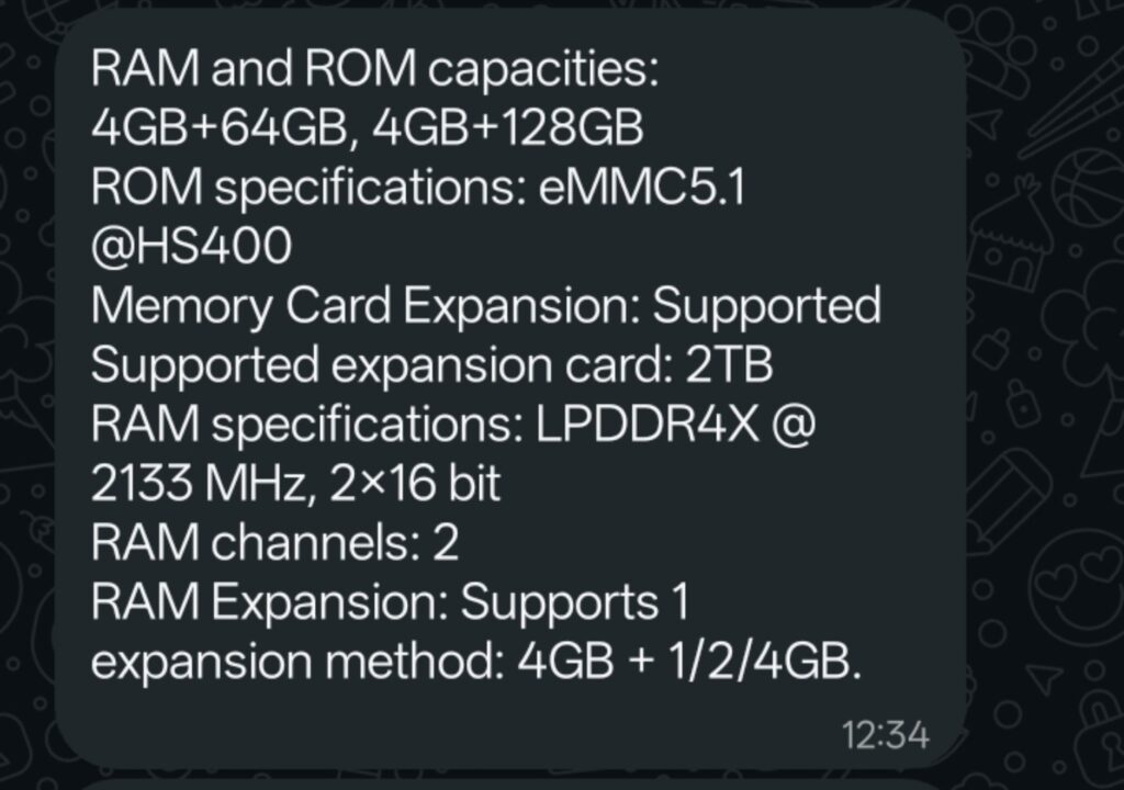 OnePlus N6x 5G - Memory Support