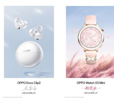 OPPO Enco Clip2 and Watch X3 Mini Get New OPPO × HEFANG Collaboration Colour Variants