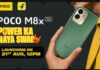 POCO M8x 5G with Snapdragon 4 Gen 5 SoC confirmed to launch in India on 21st August