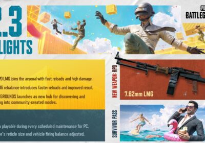 PUBG Update 42.3 brings new 7.62 RPD LMG, seasonal LMG rebalance, a new dedicated hub and more