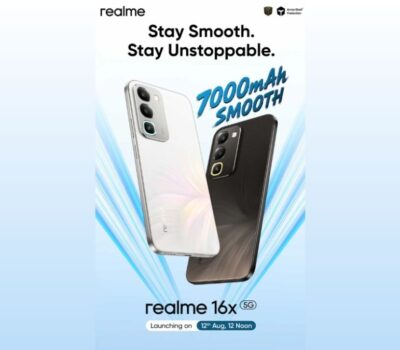 Realme 16x 5G With Dimensity 6300 SoC, 144Hz Display and 7,000mAh Battery to Launch in India on August 12th