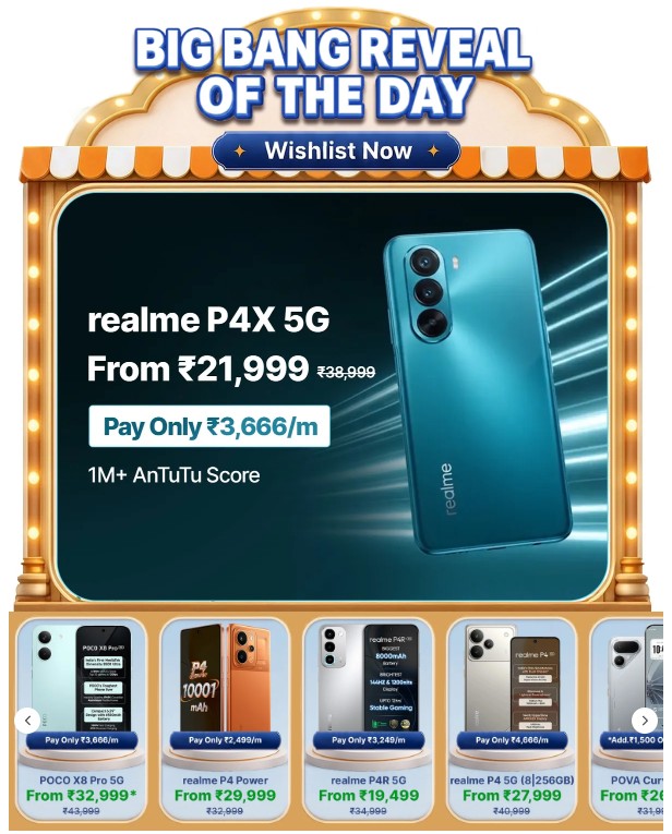 Realme and Poco Smartphones Offer on Flipkart Independence Day Sale1
