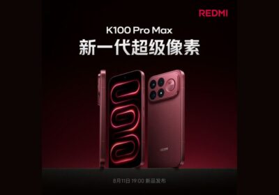 Redmi K100 Pro Max With 185Hz OLED Display, 9,070mAh Battery and 100W Charging Launching in China on August 11th