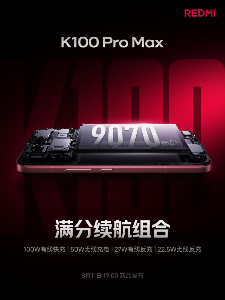 Redmi K100 Pro Max - Battery and Charging