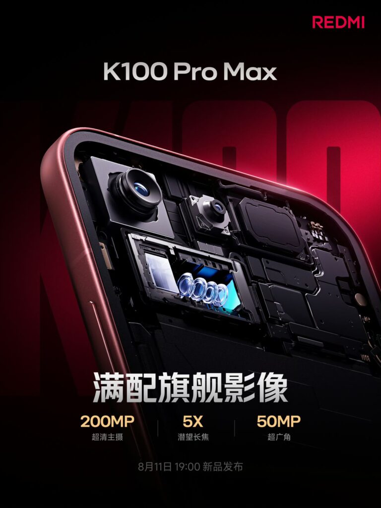 Redmi K100 Pro Max - Camera Specs Confirmed