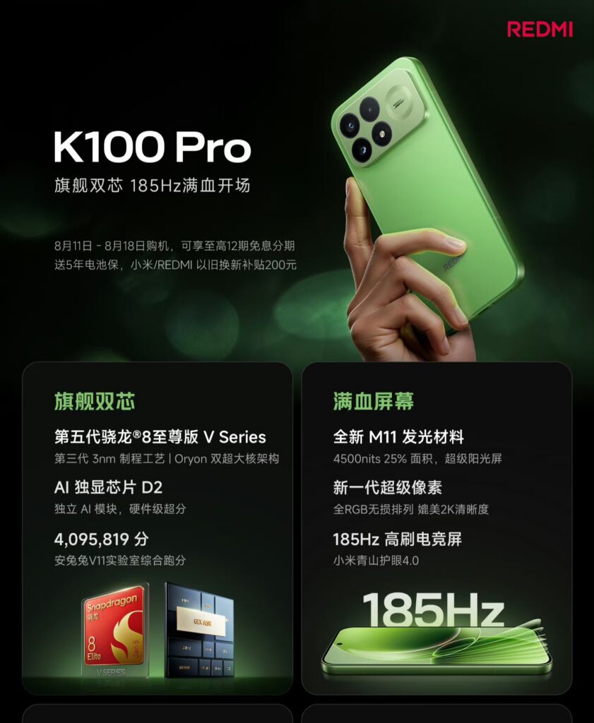 Redmi K100 Pro SPecs