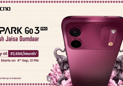 TECNO SPARK Go 3 Pro Launched in India With IP69 Rating and 5,200mAh Battery; Sales Begin September 4