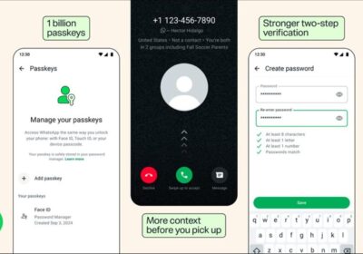 WhatsApp Adds Stronger Two-Step Verification, Multiple Passkeys and Unknown-Caller Context as Passkey Users Cross One Billion