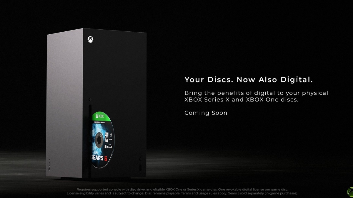 Xbox announces a new feature letting players claim digital entitlement for supported physical game discs; Rolling out first to Xbox Insiders